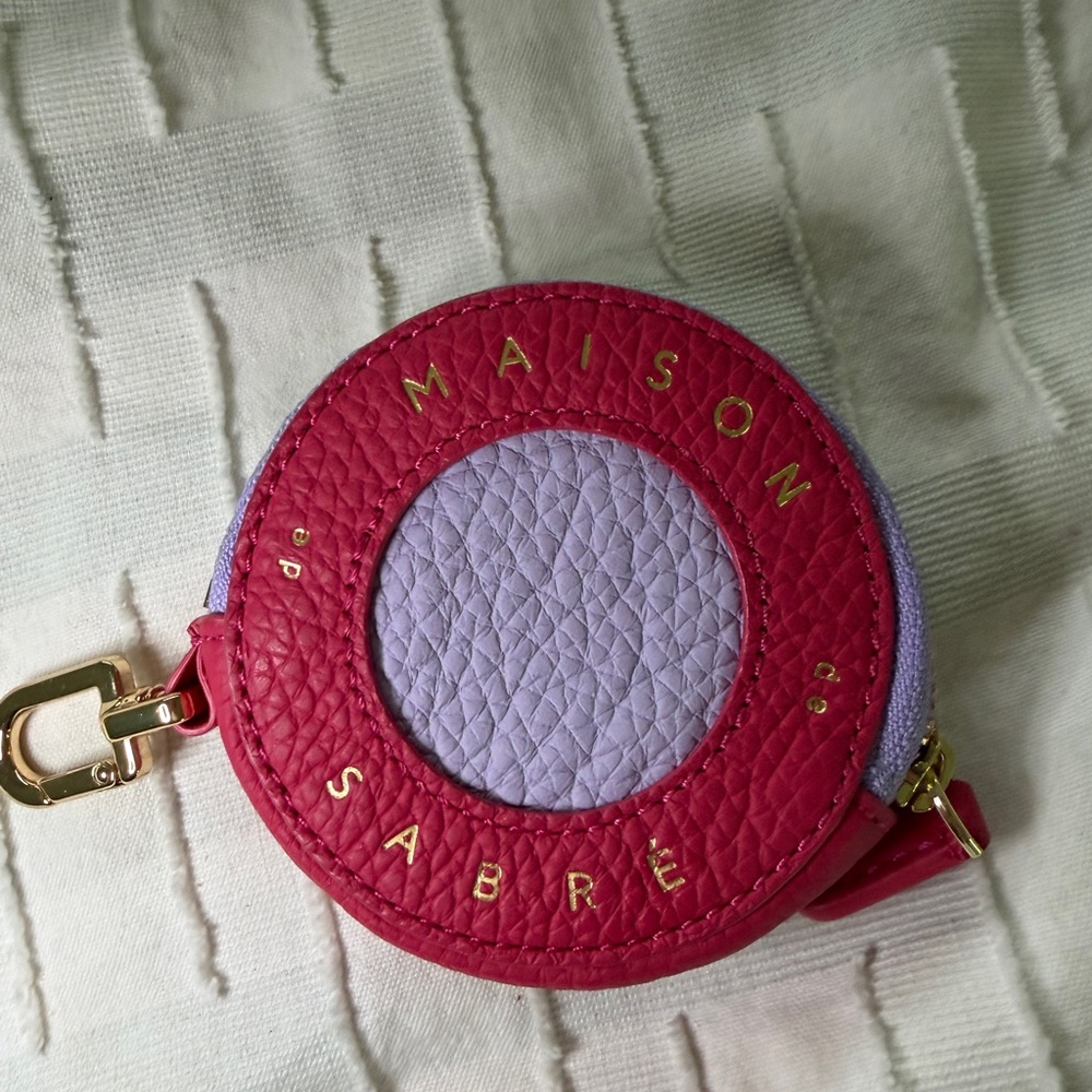 Red and Purple Mini Bag Coin Purse
